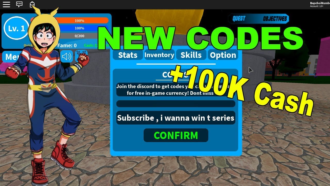 Secret* New Code !, Boku No Roblox: Remastered