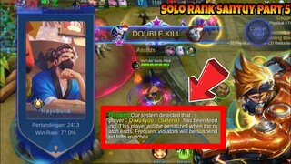 Solo Santuy ! Bantai musuh sampe FEEDING ! Stenly Hayabusa Gameplay - Mobile Legends