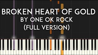 Broken Heart of Gold  |ONE OK ROCK| るろうに剣心Rurouni Kenshin:The Beginning OST synthesia piano tutorial