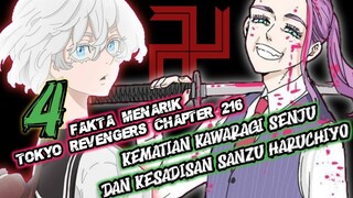 KEMATIAN KAWARAGI SENJU dan KESADISAN SANZU HARUCHIYO - 4 FAKTA MENARIK TOKYO REVENGERS CHAPTER 216