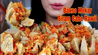 ASMR BAKSO MEKAR SIRAM CABE RAWIT 1/4 KG | ASMR MUKBANG INDONESIA | EATING SOUNDS