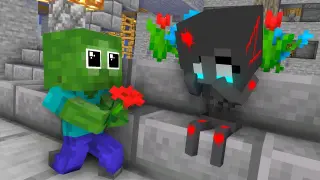 Monster School : Wither Girl Homeless Life - Funny Minecraft Animation