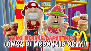 YANG MENANG DAPAT MCD ?!! 🤤 LOMBA DI ESCAPE MCDONALDS OBBY! 🍟 | ROBLOX INDONESIA 🇮🇩 |