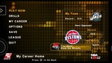 NBA 2K13 (PSP) Jazz vs Pistons, Game 3, NBA Finals, My Career, Season 2. PPSSPP emulator.