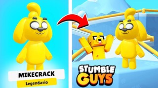 Jugué con MIKECRACK en STUMBLE GUYS 😱 ** nueva skin **