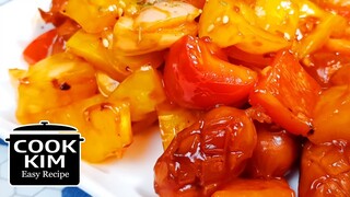 Korean food Soya(Stirfried Sausage Vegetables) 아주 쉬운 쏘야(소세지 야채 볶음) 맥주안주로 최고