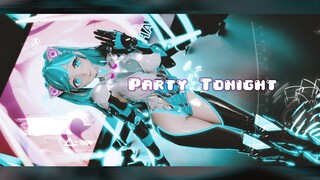 赛博风 - Miku x 少女发动机 - Party Tonight（无人机视角）