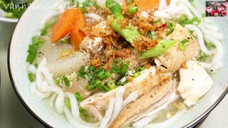 Cách làm BÁNH CANH bằng Máy và Cách nấu BÁNH CANH GÀ thơm ngon, Cách luộc Gà Da giòn by Vanh Khuyen