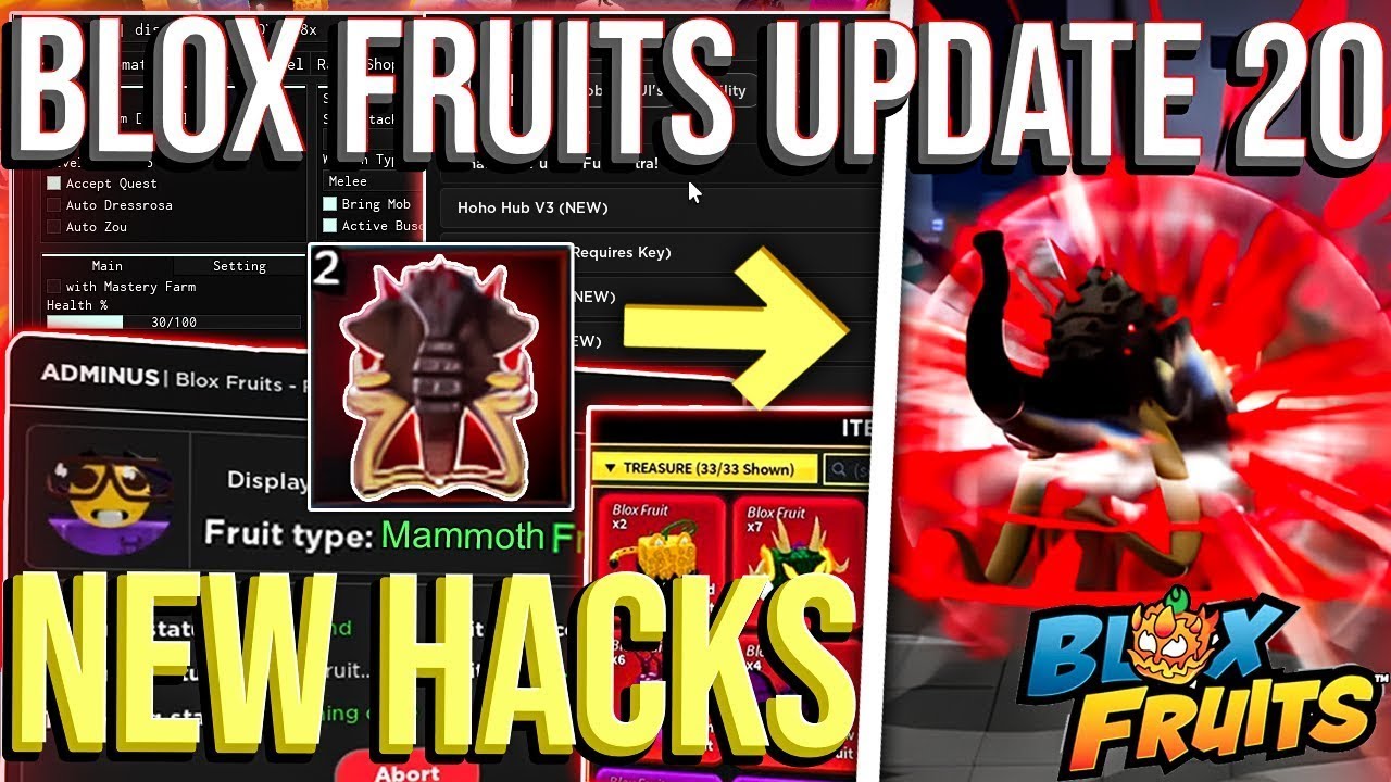 BLOX FRUITS Script Pastebin 2023 UPDATE 20 AUTO FARM FRUIT