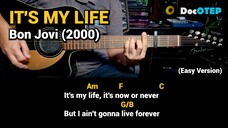 It's My Life - Bon Jovi (2000) Easy Guitar Chords Tutorial with Lyrics Part 2 REELS