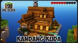 Membuat Pulau Baru dan Membuat Kandang Kuda ! || Minecraft One Block Indonesia Pt.9