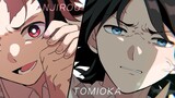 [Animasi buatan Kimetsu no Yaiba] Kamado Tanjiro VS Tomioka Yiyong (Bagian 2) [Latihan Pertarungan]