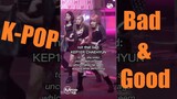 examples of good vs bad stage presence in kpop