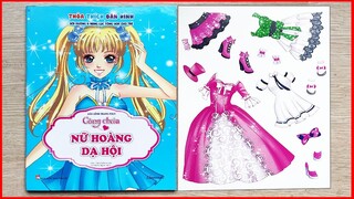 SÁCH DÁN HÌNH TRANG PHỤC CÔNG CHÚA TẬP 1 NỮ HOÀNG DẠ HỘI - Sticker dolly dressing (Chim Xinh)