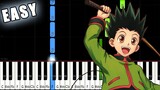 Departure! - Hunter x Hunter (2011) OP - SLOW EASY Piano Tutorial [animelovemen]