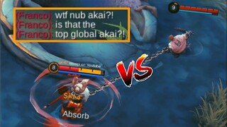 TOP GLOBAL AKAI VS TOP GLOBAL FRANCO! | WHO WILL WIN?! | MLBB