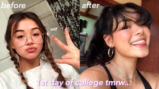 forcing a GLOW UP the day before college (FAST transformation)