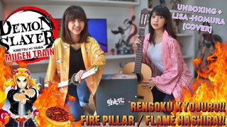 LiSA HOMURA COVER & UNBOXING FIRE PILLAR / HASHIRA RENGOKU KYOJURO | KIMETSU NO YAIBA MUGEN TRAIN !!