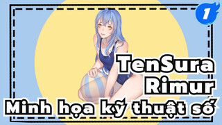 Rimuru trong bộ đồ bơi của cô ấy | Hình minh họa kỹ thuật số SAI_1