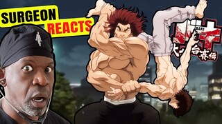 Surgeon Reacts to Baki Hanma vs Yujiro Hanma | Dr Chris Raynor