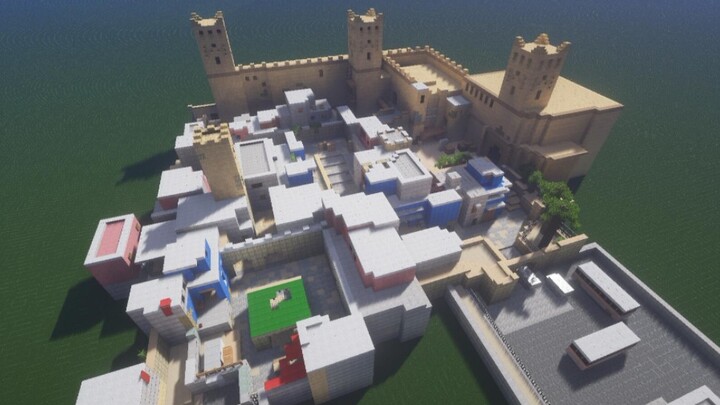 (เกมผู้เล่นคนเดียว) ใช้ Minecraft มาฟื้นฟูภาพเมืองทะเลทราย CSGO