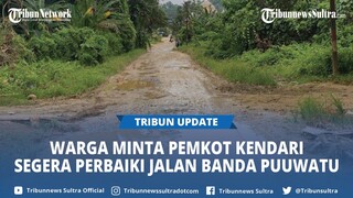 Kondisi Jalan Banda Puuwatu Rusak Bahayakan Pengendara, Warga Minta Pemkot Kendari Segera Perbaiki