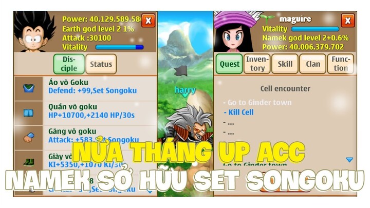 Ngọc Rồng Online - Nửa Tháng Up Acc Namek Sở Hữu Set Songoku !