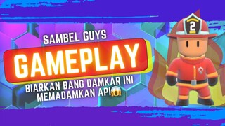 PEMADAM INI MENGALAHKAN BOCIL KEMATIAN DENGAN MOBILNYA!!- STUMBLE GUYS GAMEPLAY