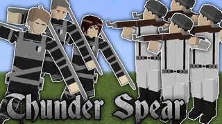 Binh đoàn Thương sét và Quân đội Marley trong Minecraft Attack on Titan