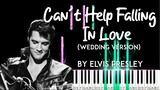 Can't Help Falling in Love by Elvis Presley piano synthesia tutorial  + sheet music /wedding version