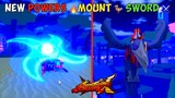 Showcasing Update 2 New Powers🔥 Sword ⚔️ Mount 🦤 - Anime Fighting Simulator X