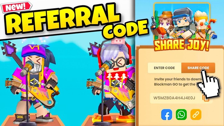 New Referral Code is Back!🤯 How to Claim All🤩 - Garena Blockman Go