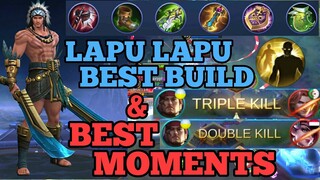 Lapu Lapu gameplay & best build mobile legends best moments