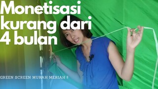 Super Cheap and Easy DIY Green Screen. Cara Mendapatkan Green Screen Murah Meriah.