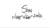 trig Show 1/(1-sin(x)) + 1/(1+sin(x)) = 2 sec^2(x)