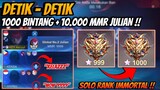 Detik - Detik 1000 Bintang + 10000 MMR JULIAN !! Solo Rank Dapet Tim Open Mic😍