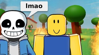 Nếu SANS chơi ROBLOX [Undertale và Roblox Animation]