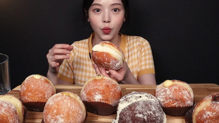 SUB) !🍩 ✨ Doughnut dessert Mukbang Asmr