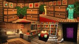 Minecraft | How to Build Survival Basement with Secret Passage