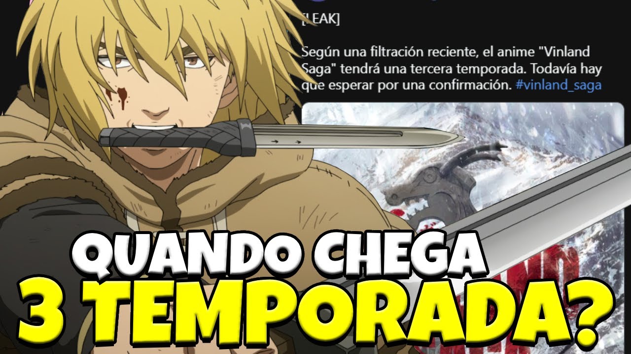 VINLAND SAGA 3 TEMPORADA  QUANDO LANÇA NA NETFLIX? - DATA DE LANÇAMENTO -  BiliBili