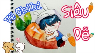 Cách Vẽ Chibi Carot Dễ Thương Đơn Giản| How to draw by Ktage