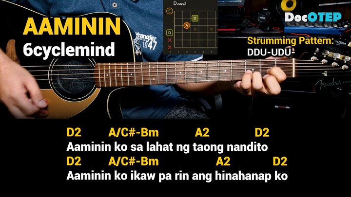 Aaminin - 6cyclemind (2007) Easy Guitar Chords Tutorial with Lyrics Part 1 SHORT