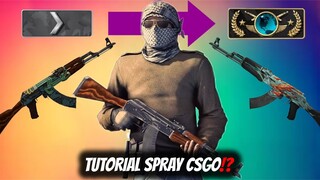 TUTORIAL SPRAY KAH INI!? Cara menjadi PRO di saat duel di CSGO INDONESIA