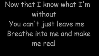 Evanescence-Bring Me To Life lyrics