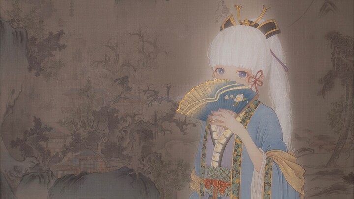 Nét vẽ đẹp Bức tranh truyền thống Trung Quốc Ayaka