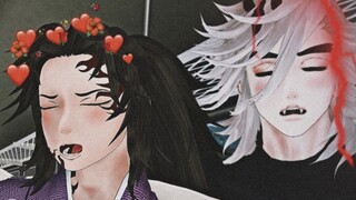 [Kimetsu no Yaiba/Still Painting] "Kakak dan Kakak, maafkan aku, temanku mabuk—"