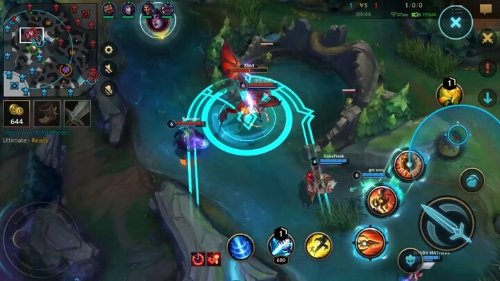 WILD RIFT PANTHEON ONE DEATH CHALLENGE IN SEASON 5