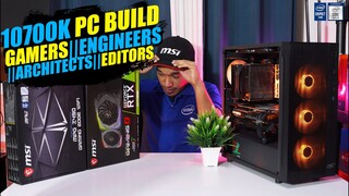 INTEL i7 10700K x MSI Z490 Build: MABILIS pang-Editing, Rendering & Gaming PC Timelapse & Benchmark