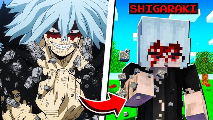 Becoming Shigaraki in Minecraft My Hero Academia Mod!