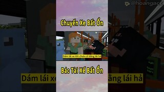 Anh Đen Xì Xì Tham Gia Chuyến Xe Bất Ổn Nhất Minecraft 🤣 #shorts